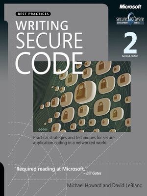 cover image of Writing Secure Code